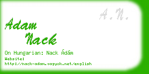 adam nack business card