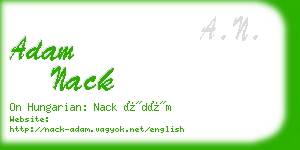adam nack business card